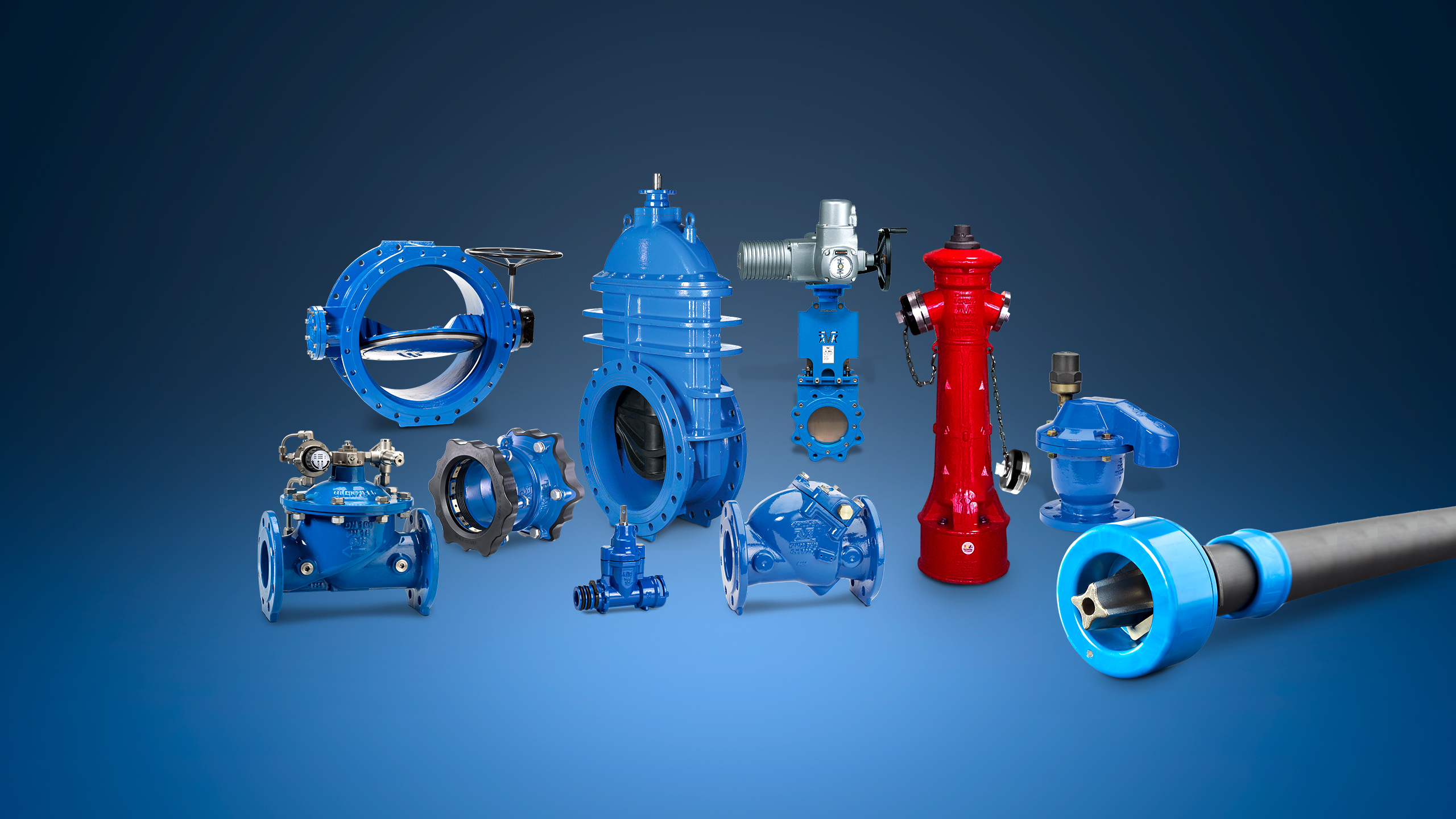 AVK Danmark produktoverblik, ventiler, hydranter, Smart water og tilbehør