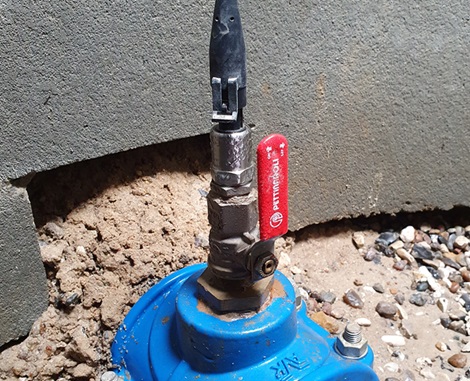 AVK Smart Water sensor installeret