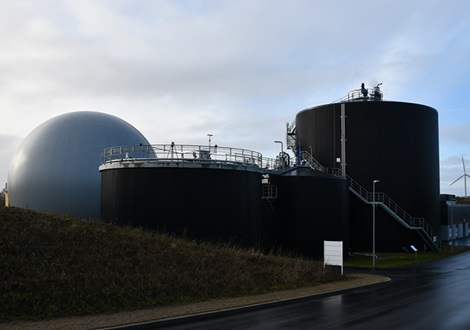 Biogasanlægget, som er en del af Assens Renseanlæg