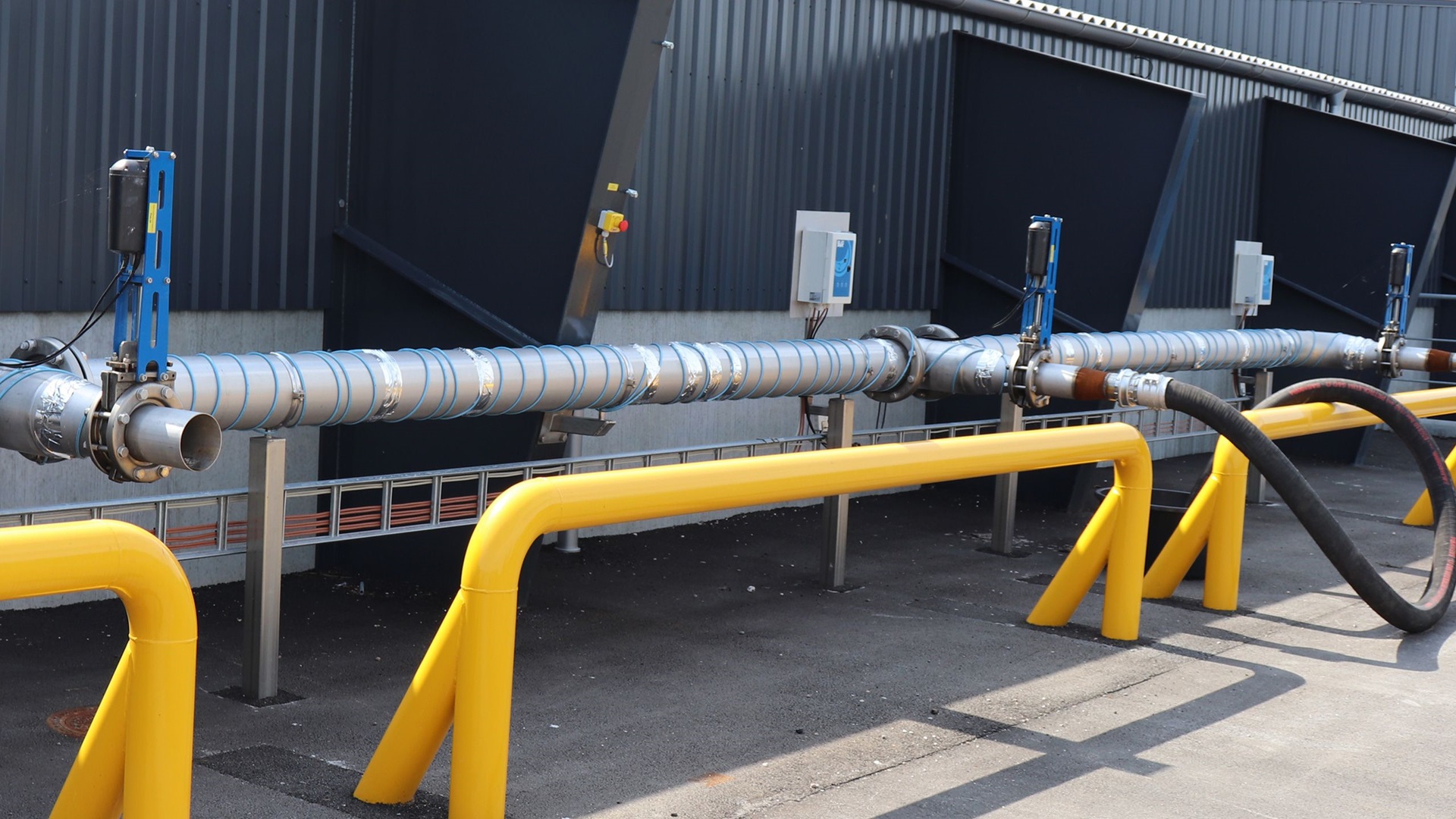 Gemidan Ecogi spadeventiler elektrisk aktueret installeret