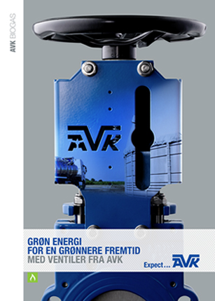 Billede af forside på AVK biogas brochure