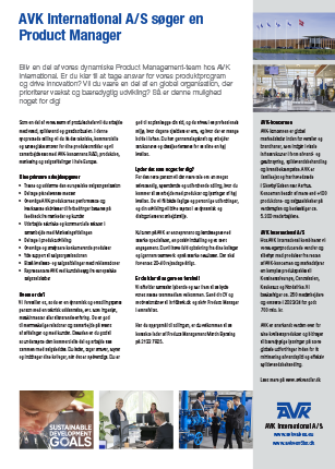 Jobopslag med produkt manager til AVKI