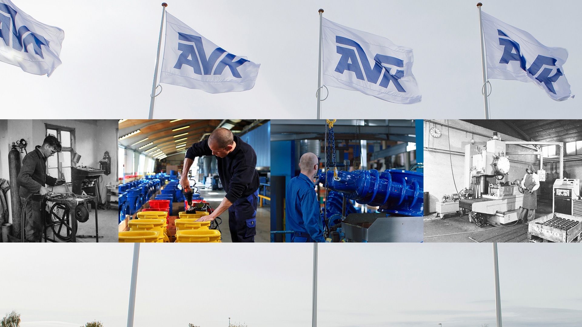 AVK-gruppen 80 år - flag