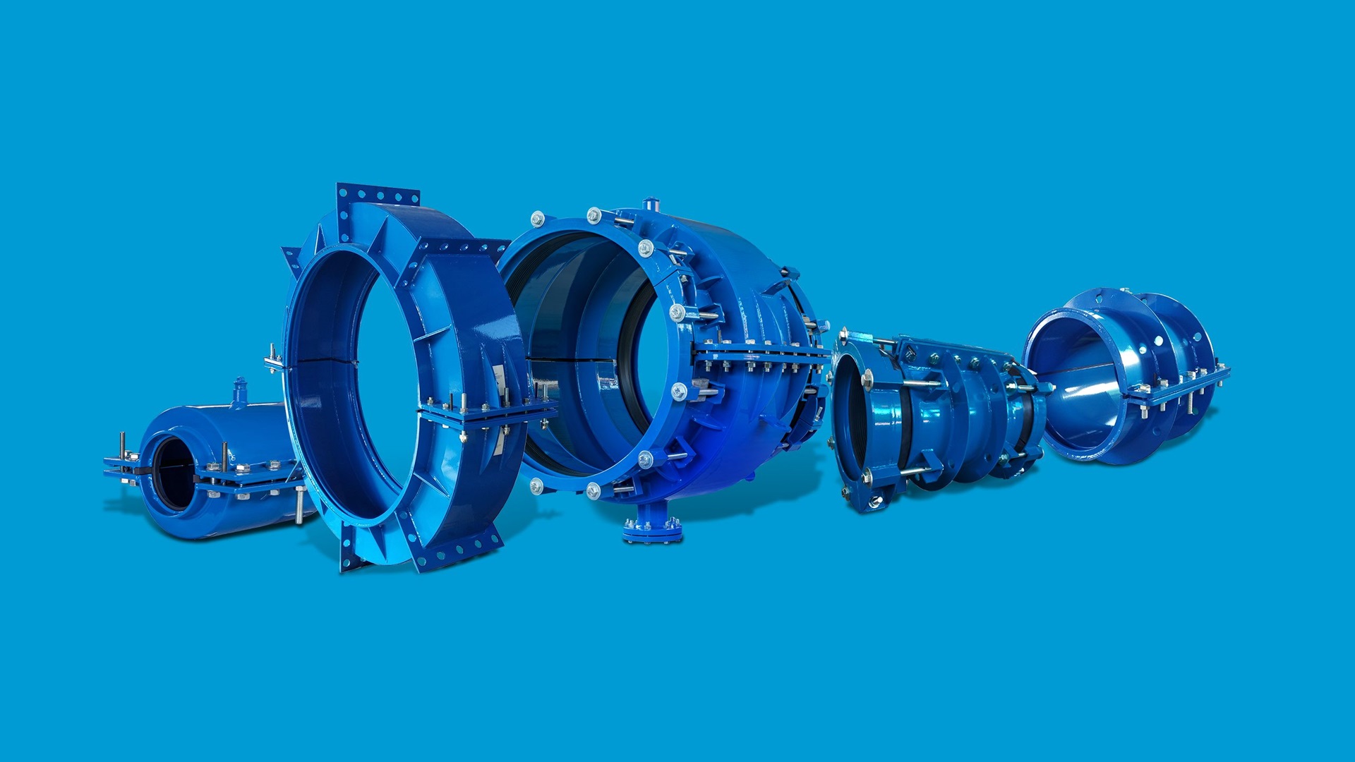 Reparationskoblinger til reparation af rør under tryk