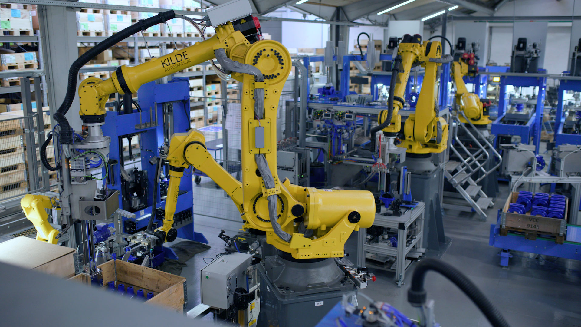 AVK International robotcelle til produktion af drikkevandsskydeventiler, DIRA Automatiseringsprisen 2024