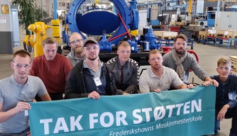 Maskinmesterstuderende fra Frederikshavn besøger AVK-fabrik i USA